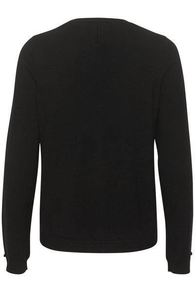 CRDela stickad kofta Pitch Black - 10612790 Thumbnail