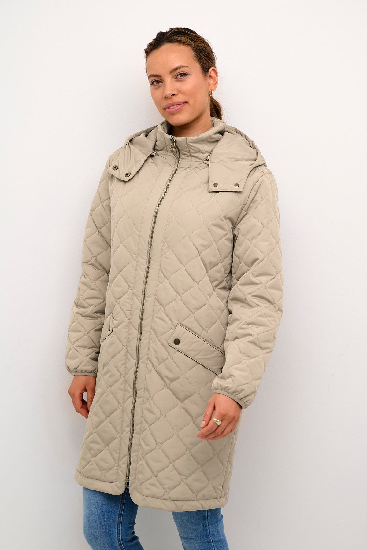 CRArwen Jacket W. Hood Silver Mink - 10612773