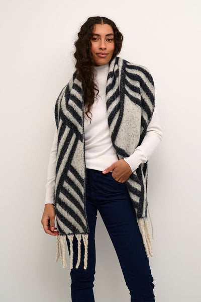 KAjojo Scarf Mörkgrå/Ljusgråmelerad - 10508955 Thumbnail