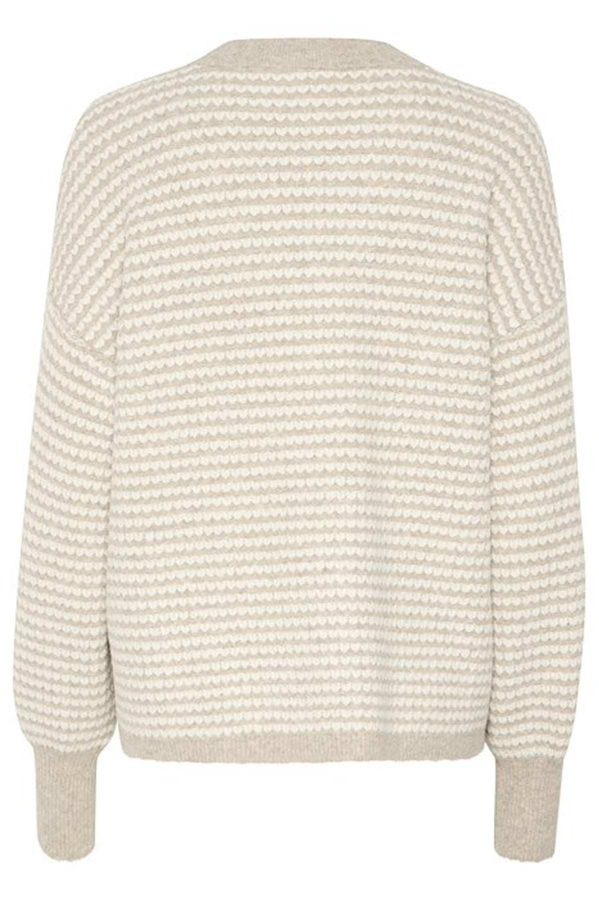 KAellery stickad tröja Feather Grey/ Chalk Structure - 10509032