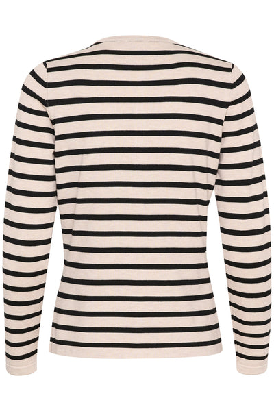 MilaSZ Striped Cardigan Gray Morn Mila Stripe - 30513767 Thumbnail