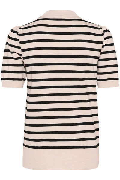 MilaSZ SS Striped Pullover Gray Morn Mila Stripe - 30513768 Thumbnail