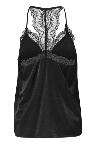CRAnna Fine Lace Top Pitch Black - 10613644 Thumbnail