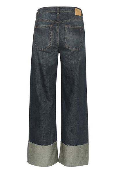 DalviMW 139 High Wide Dark Blue Dirty Wash - 10704798 Thumbnail