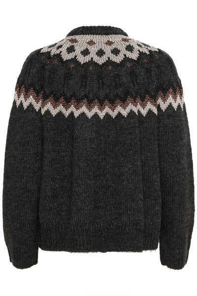 TeylorIW Fair Isle pullover Mörkgrå Fair Isle - 30109758 Thumbnail