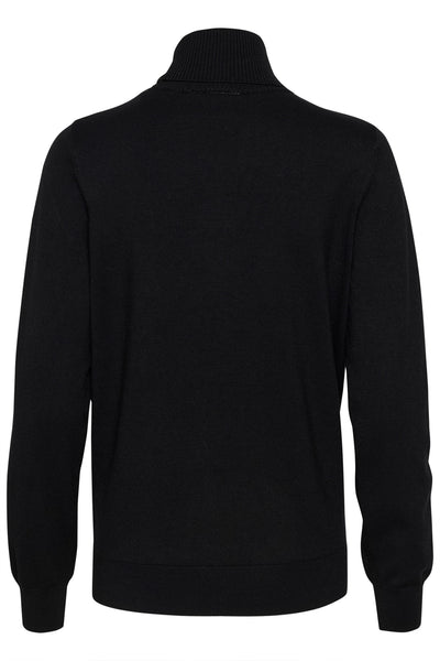 CRVillea Stickad polotröja Pitch Black - 10612956 - 10612956 Thumbnail