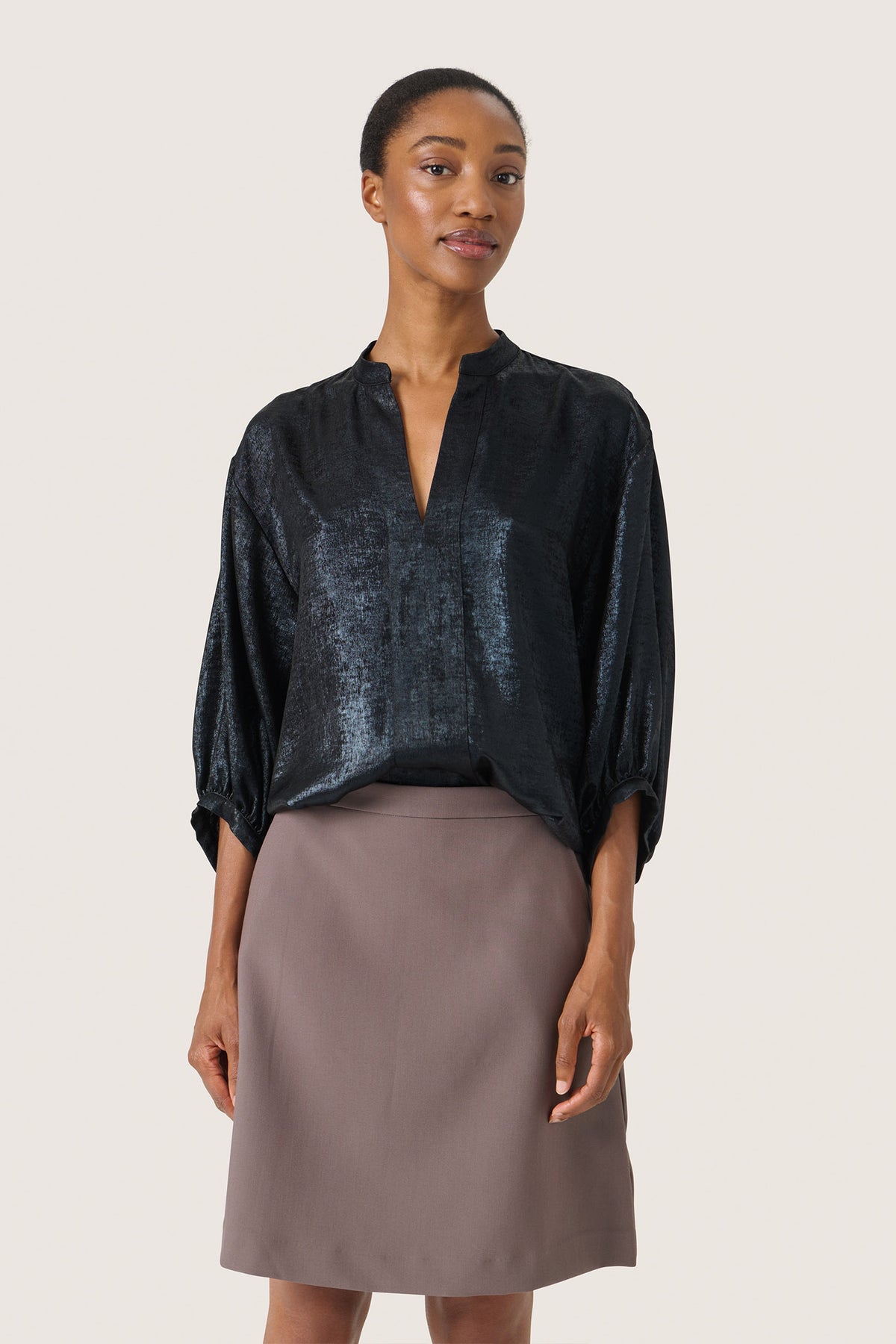 SLElvie Amily Blus 3/4 Svart - 30407746