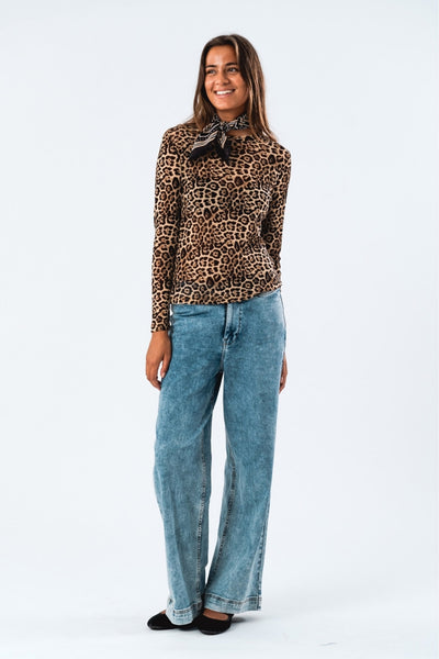 IrieLL Blouse LS 72 Leopardmönstrad Thumbnail