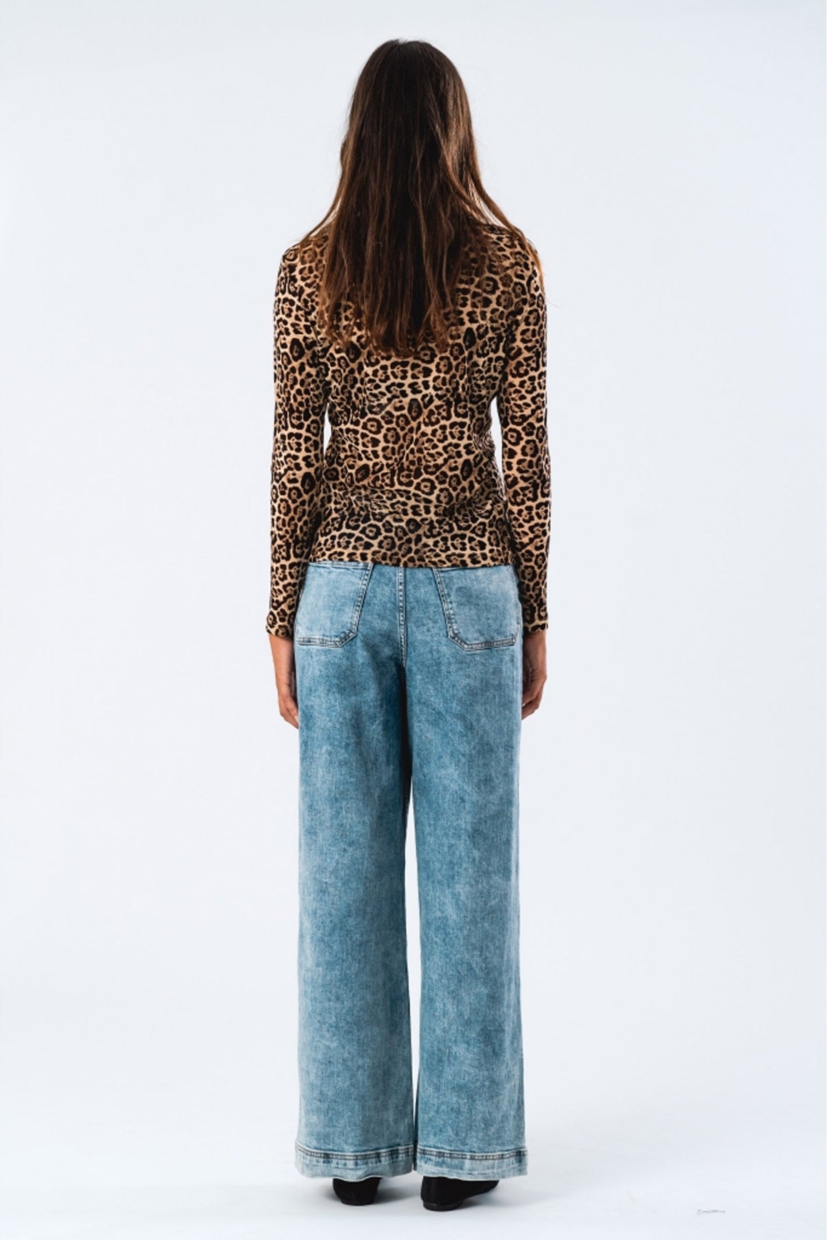 IrieLL Blouse LS 72 Leopardmönstrad