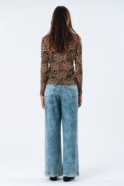 IrieLL Blouse LS 72 Leopardmönstrad Thumbnail