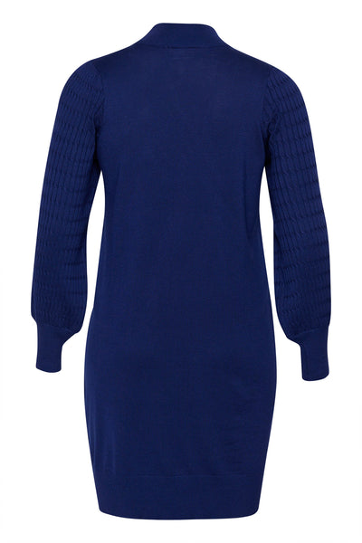 KClini Stickad Klänning Beacon Blue - 10582597 Thumbnail