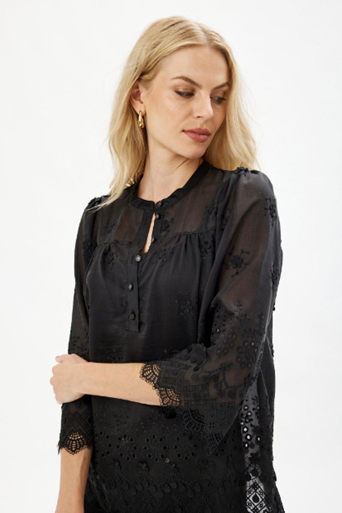 Esme blus (utan underlinne) SVART - 16472