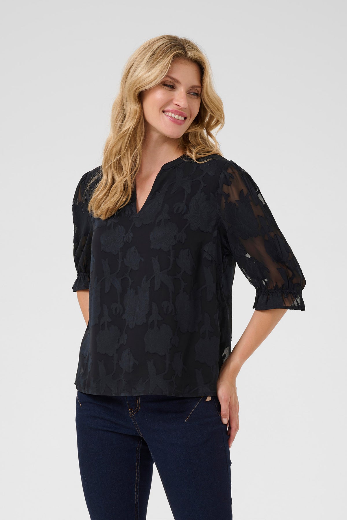 CRYana Blouse Pitch Black - 10614063
