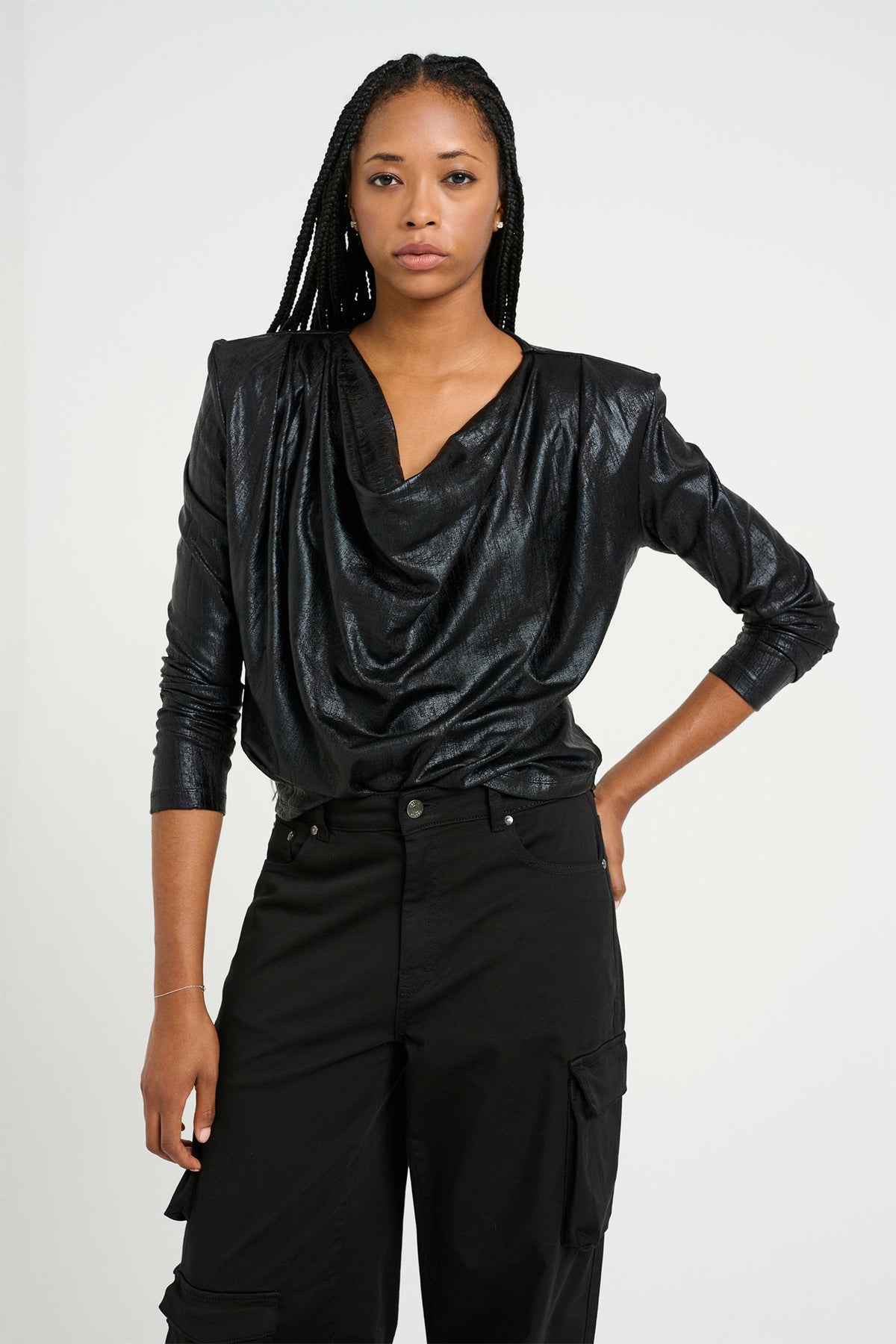 MadlinGZ ls blouse Black - 10909649