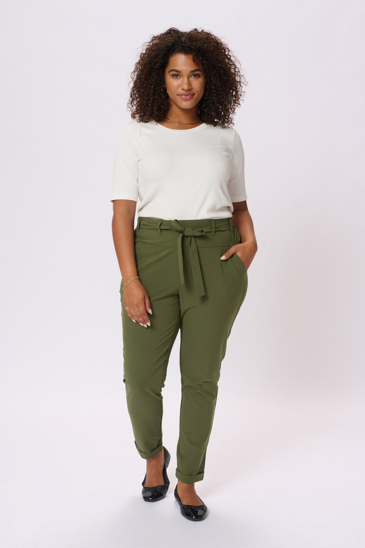KCjia Belt Pants GRAPE LEAF - 10580008