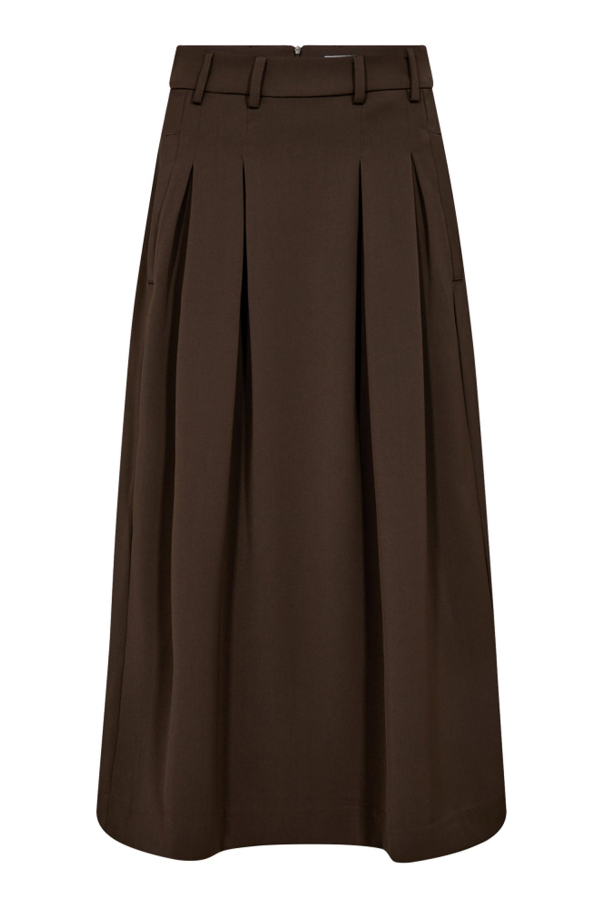AnyaCC Pleat Skirt 83-Mocca - 34178
