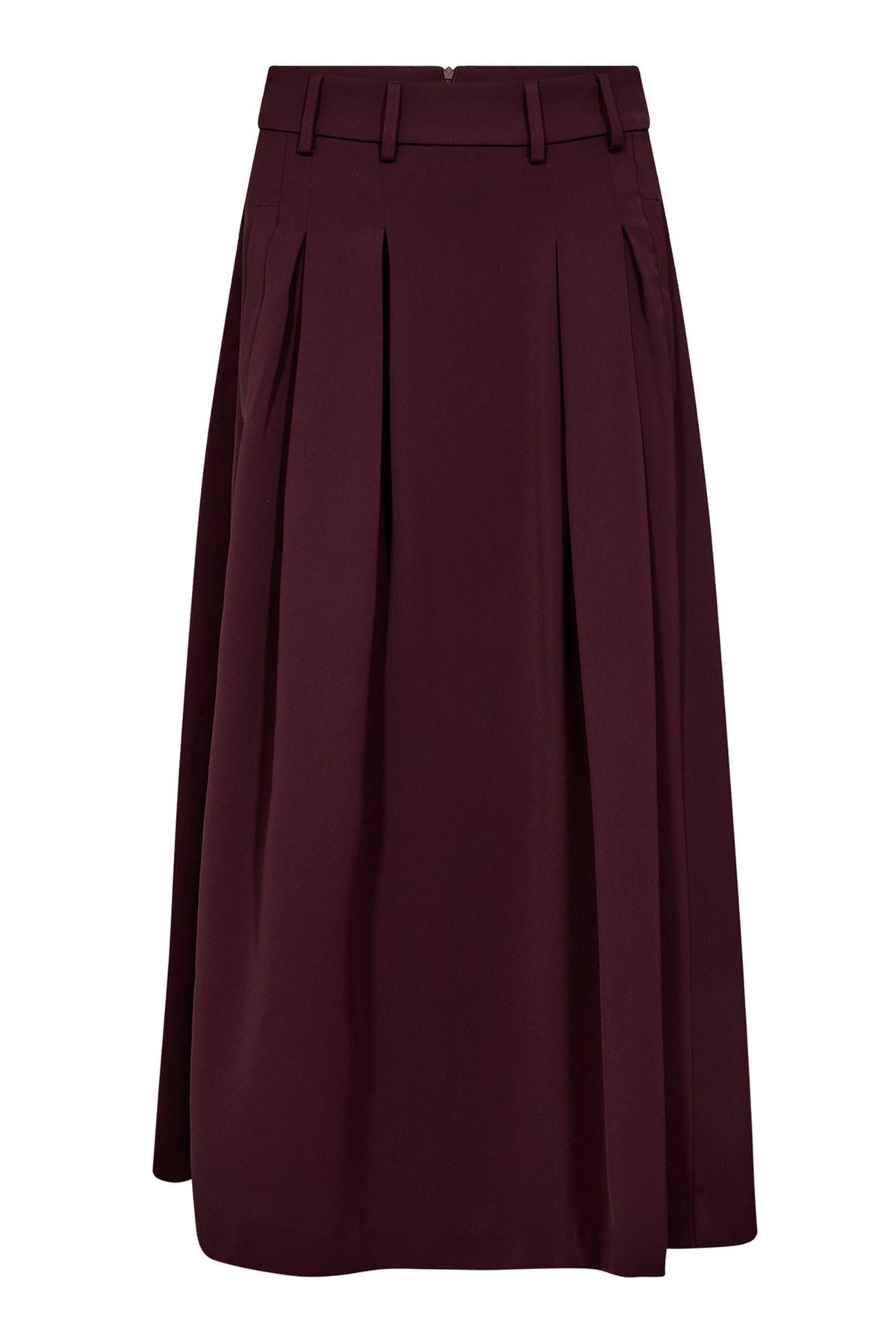 AnyaCC Pleat Skirt 87-Vinröd 34178