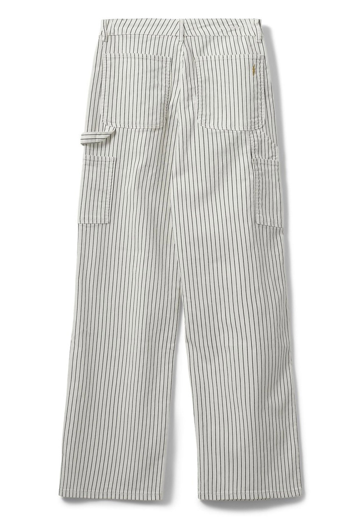GITTESW TROUSERS 0140 Off White Striped - SNOS250