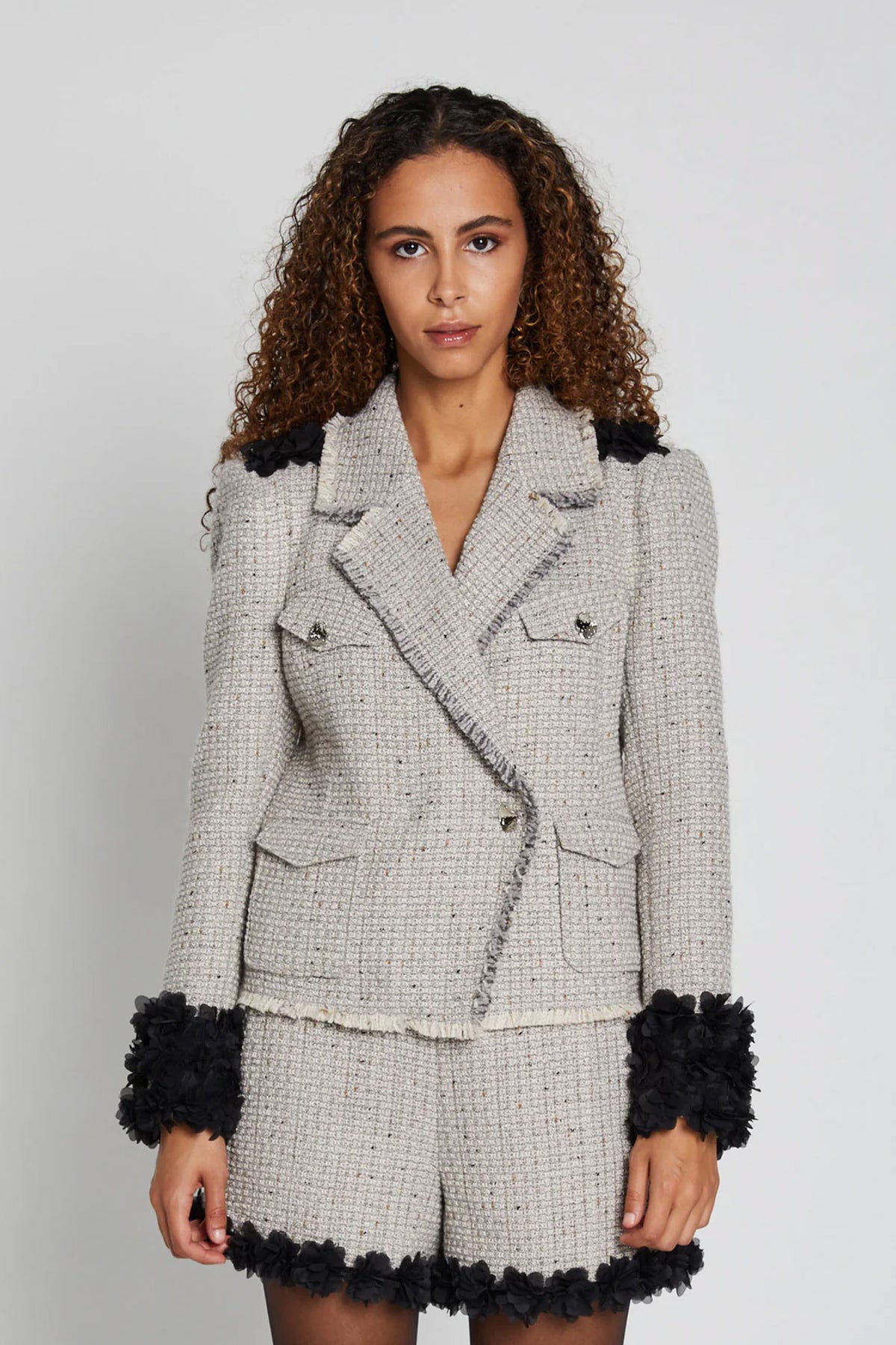 FumewortBBZohie blazer grårutig - BBW4471