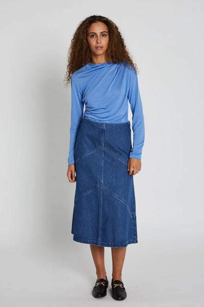 CanaBBEleen kjol Mörkblå denim - BBW4465 Thumbnail