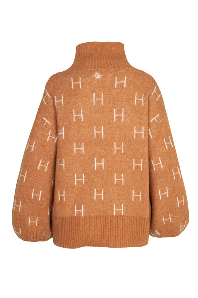 FAM Sweater Short 476 Läderbrun Thumbnail