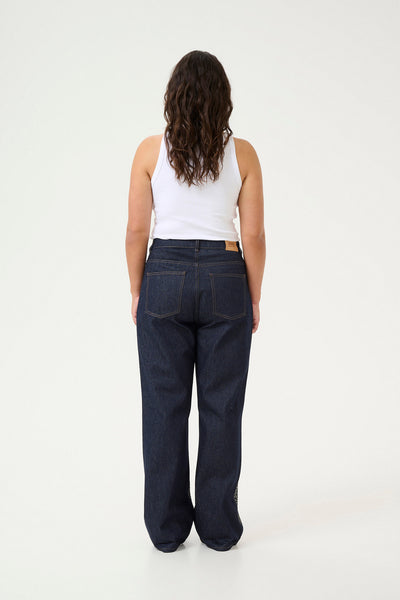 ZorahGZ MW jeans mörkblå otvättad - 10909557 Thumbnail
