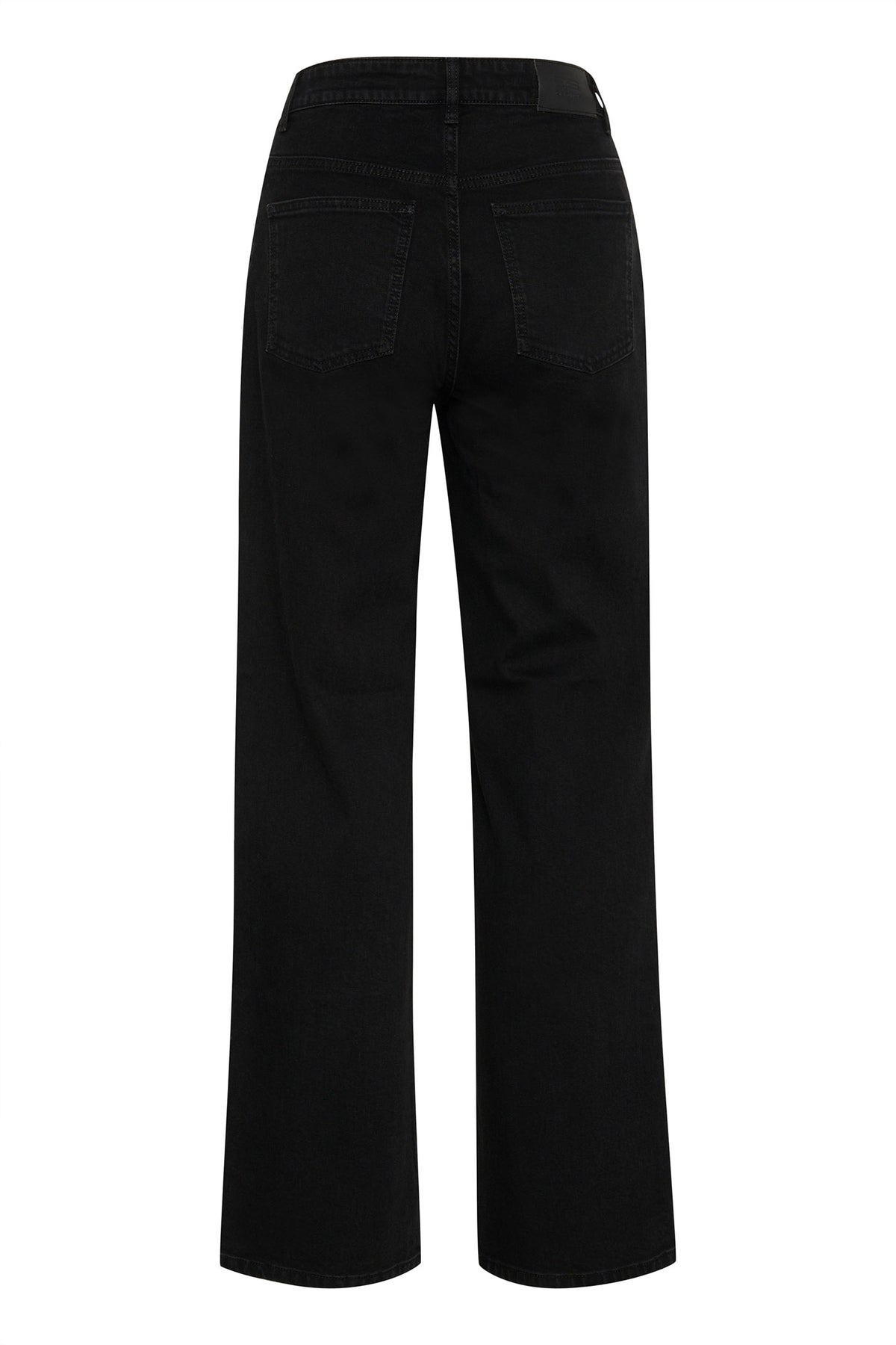 ZolinaGZ HW wide jeans NOOS Tvättad mörk svart - 10909859