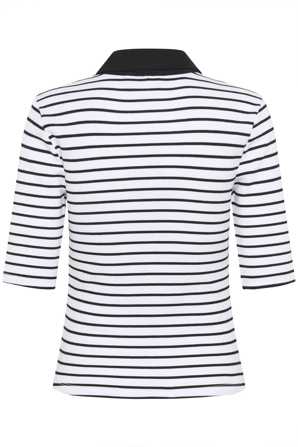 GZdrew randig polotröja Bright White / Black striped - 10910729