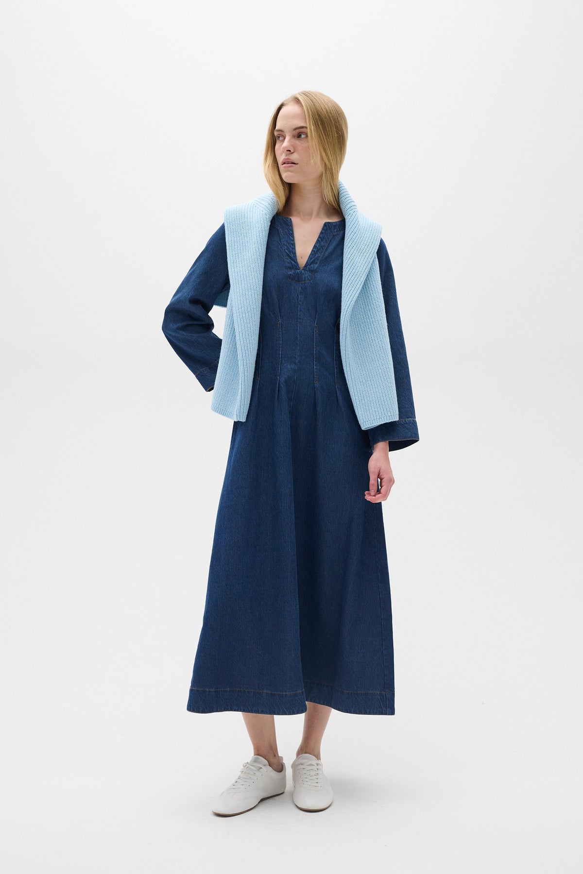 MableIW Klänning Mörkblå Denim - 30109965