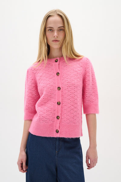 MattieIW ss Cardigan French Rose - 30110042 Thumbnail