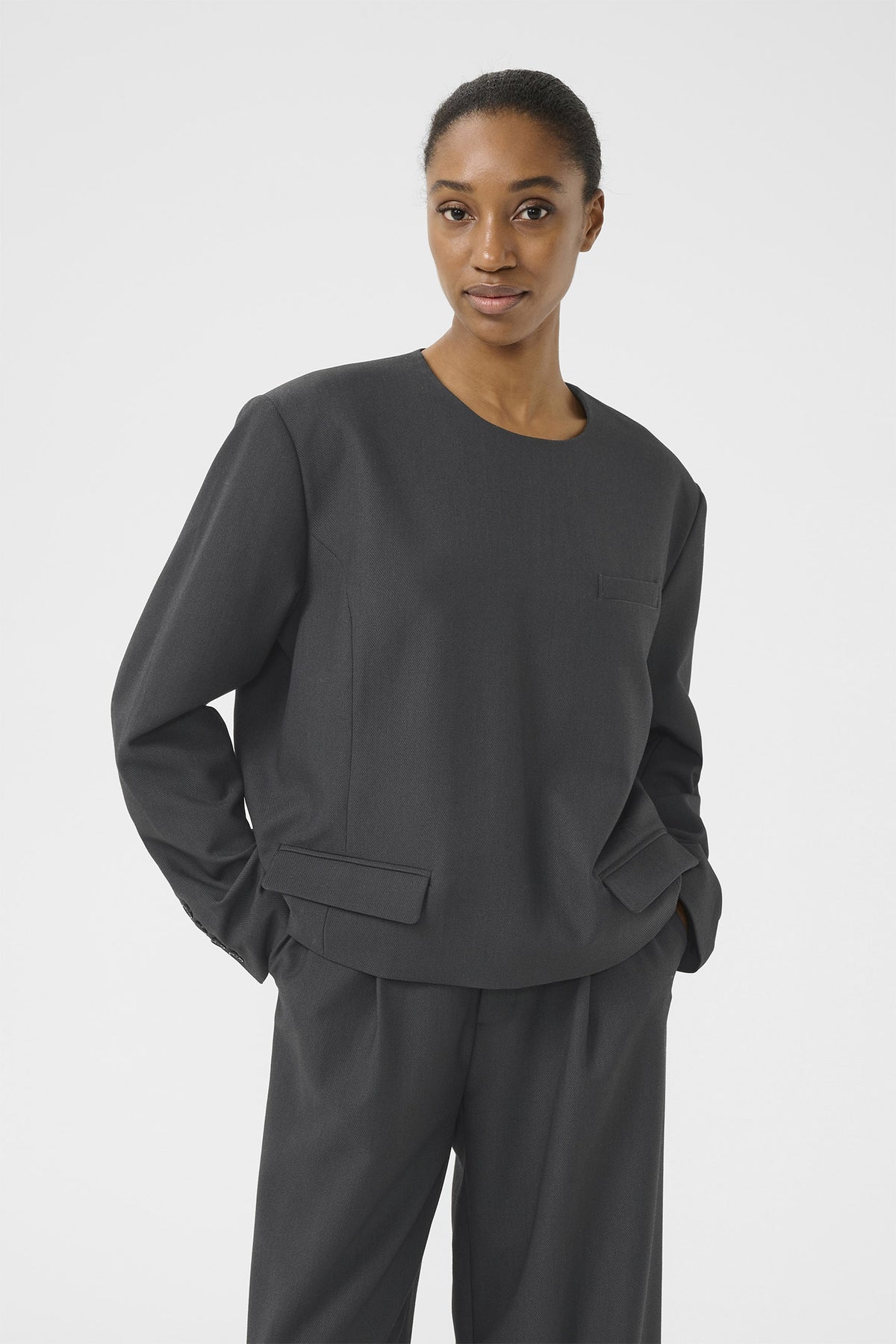AurielGZ blus MÖRKGRÅ - 10909758