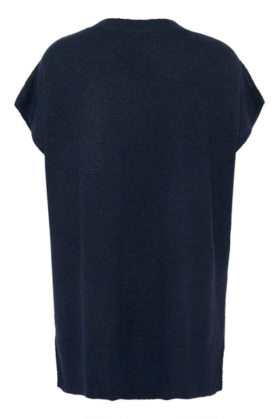 KCannett Stickad Poncho Midnight Marine - 10582738 Thumbnail