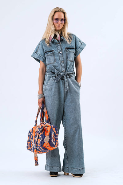 MathildeLL Jumpsuit SS 20 Blå Thumbnail