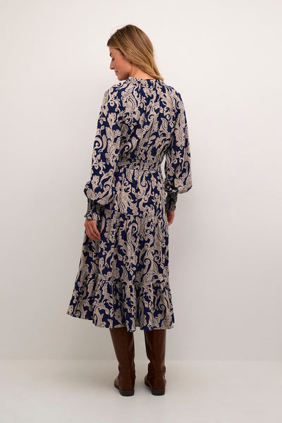 CRLucy Lång Klänning Blue Paisley - 10613157 Thumbnail