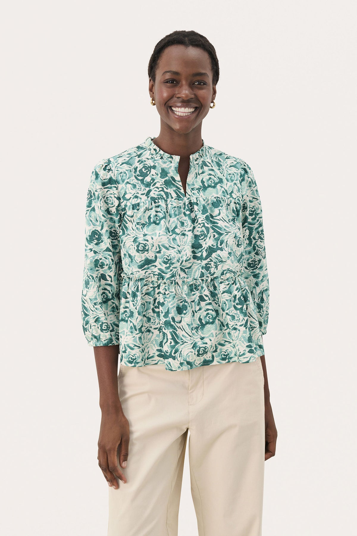 NickelinePW BL Green Rose Print - 30309359