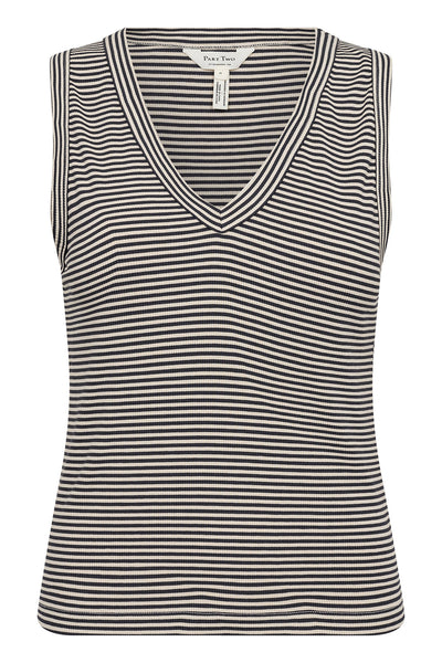 NikkiaPW TS French Oak och Navy Stripe - 30309582 Thumbnail