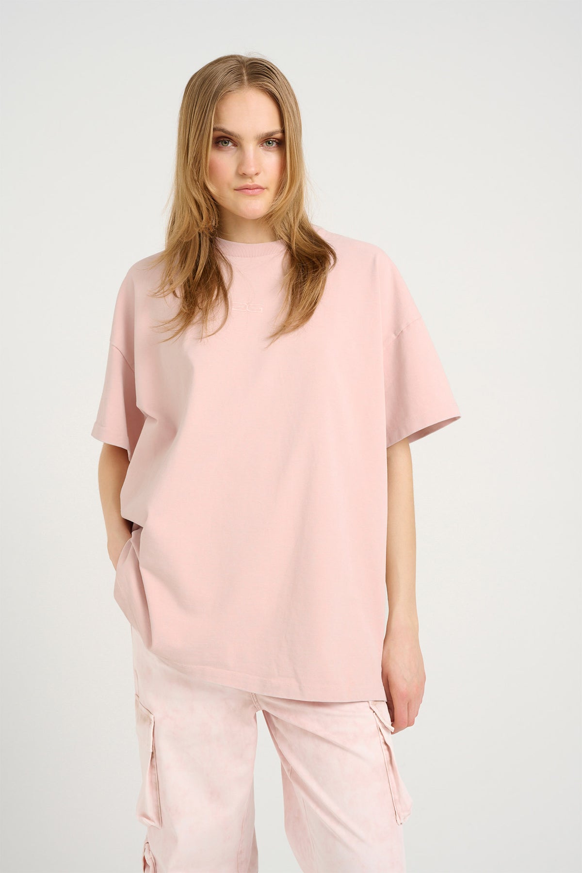 MilloGZ oversize tee Ljusrosa tvättad - 10909709
