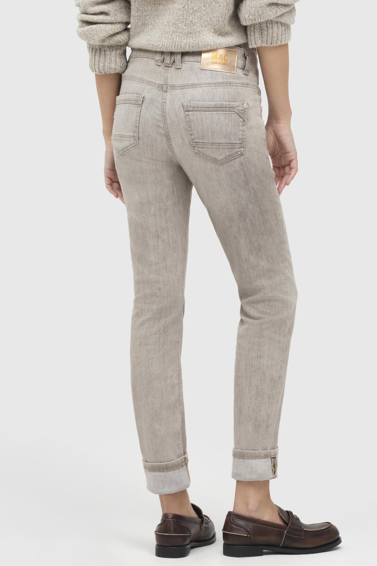 RICH SLIM D092 beige färgad tvätt