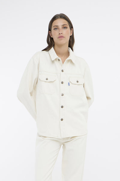 BALUCIA OZ DENIM-SKJORTA Birch - 50405161 Thumbnail