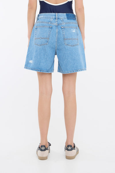 BASERRE DENIM SHORTS Ljusblå denim - 50405171 Thumbnail