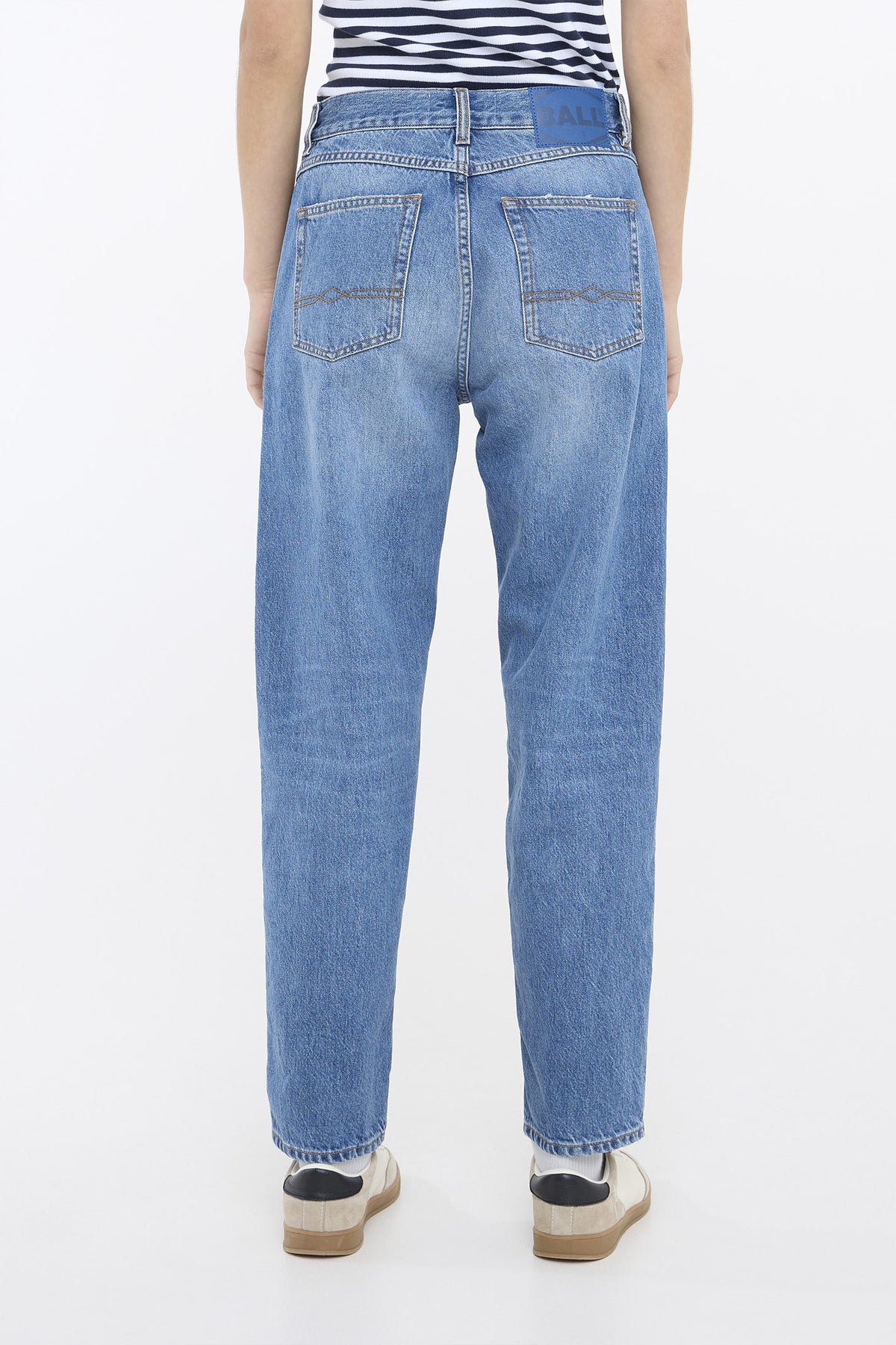BAPAOLO JEANS MEDIUM BLUE WASH - 50405175