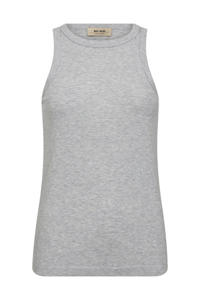 MMLago Tank Top Ljusgrå Melerad - 170570 Thumbnail