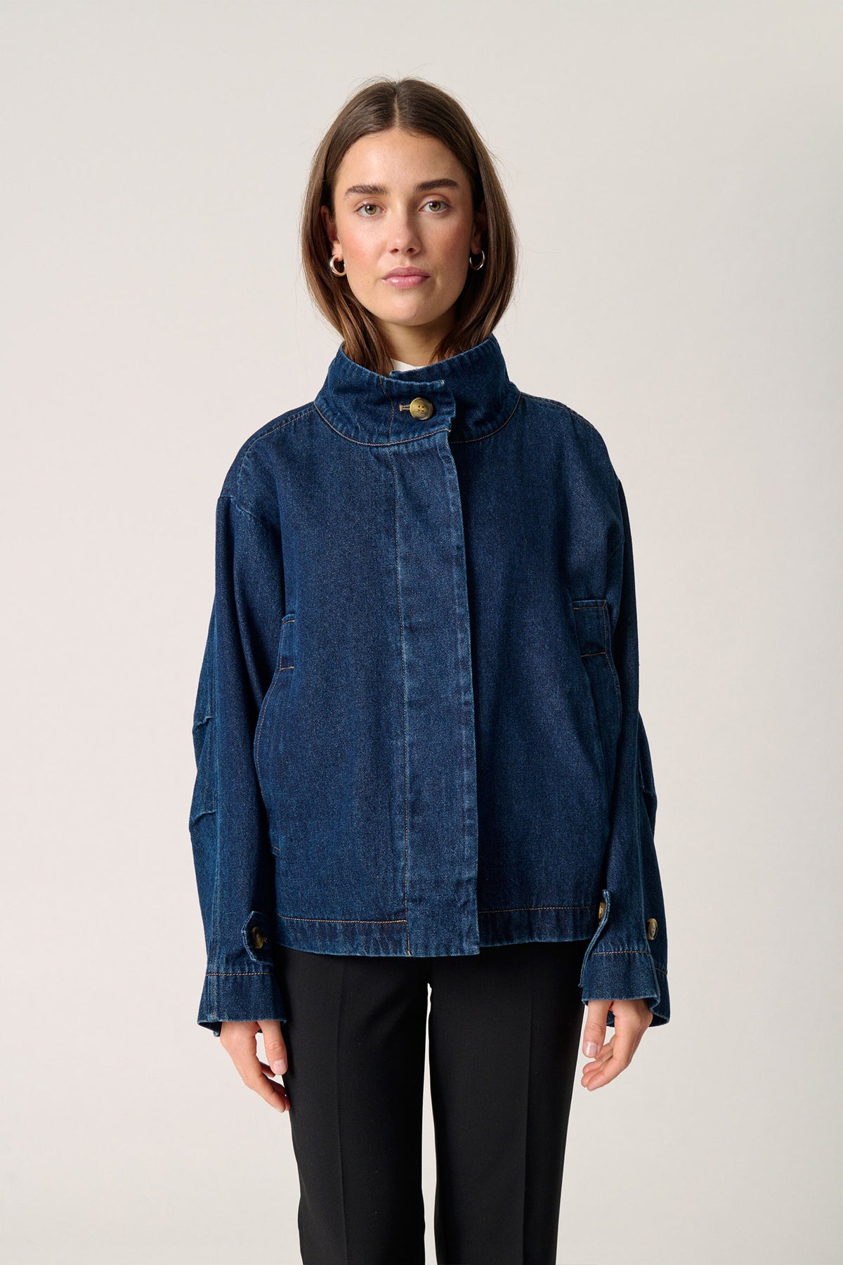 SLJannine Cade Jacka Mörkblå Denim - 30407857