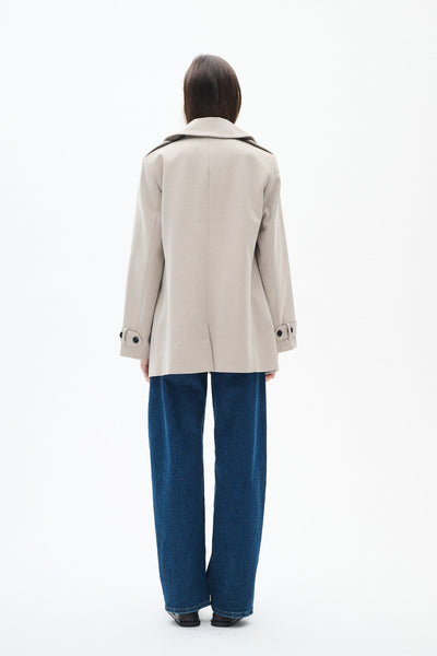 UlrykaIW Sailor Coat Haze Melange - 30110019 Thumbnail