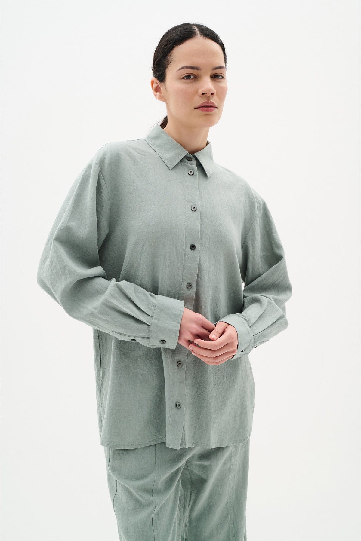 SannieIW Skjorta Desert Green - 30110175
