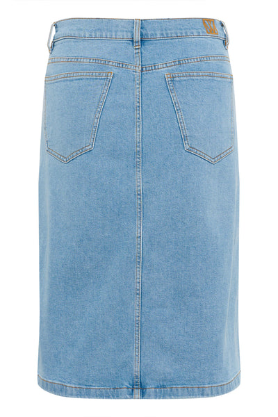 SindraIW Skirt Light Washed Denim Thumbnail