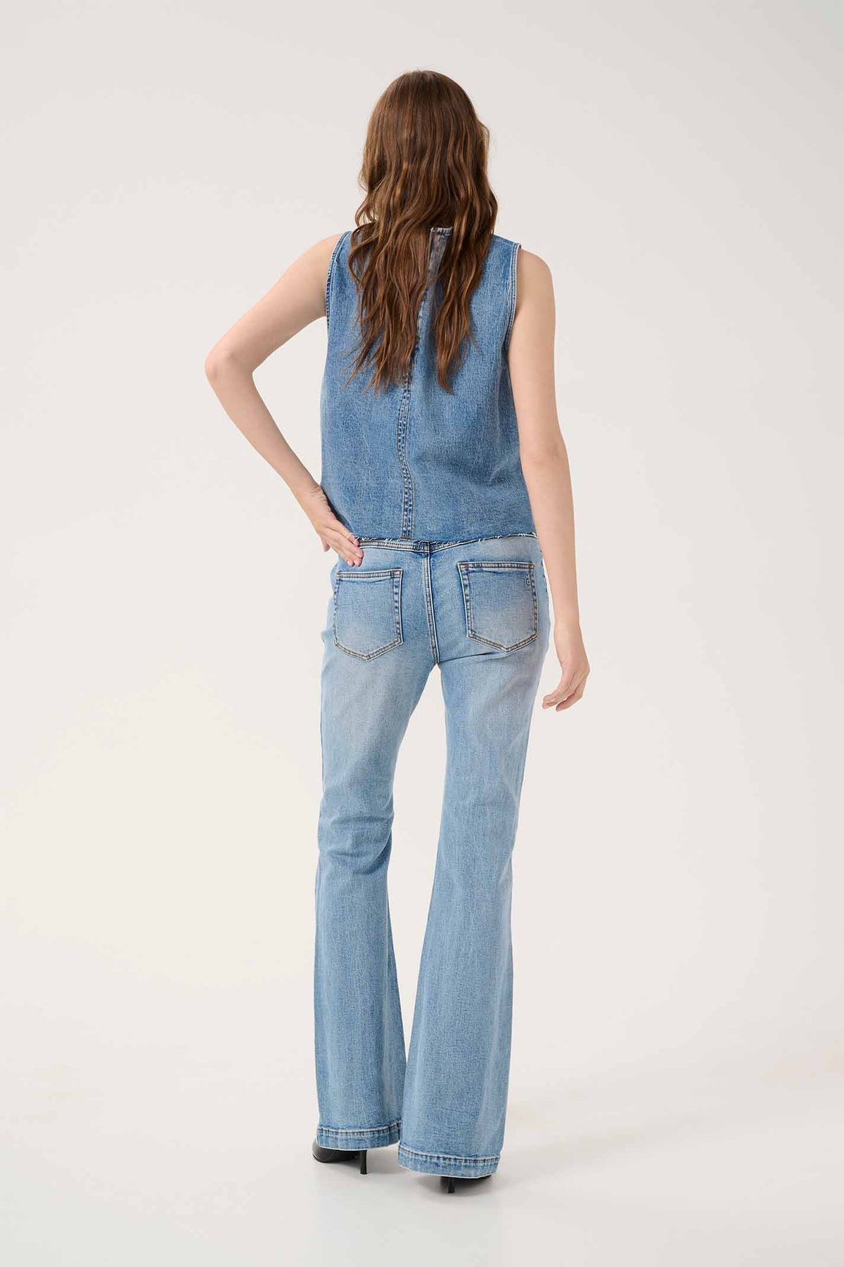 DangoMW 144 High X-Wide Bootcut Light Blue Retro Wash - 10705059