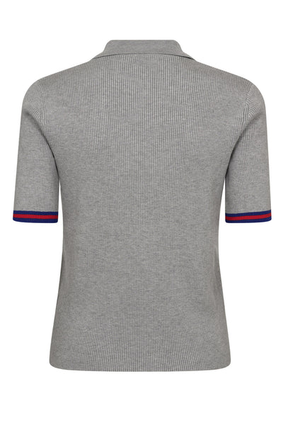 BalinCC Polo Knit Tee 138-Ljusgrå - 32185 Thumbnail