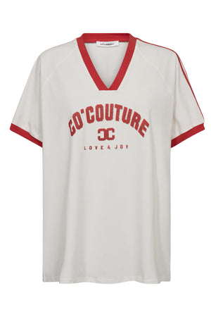 SiaraCC Oversize Sporty V-Tee 11358-OffWhitere - 33140