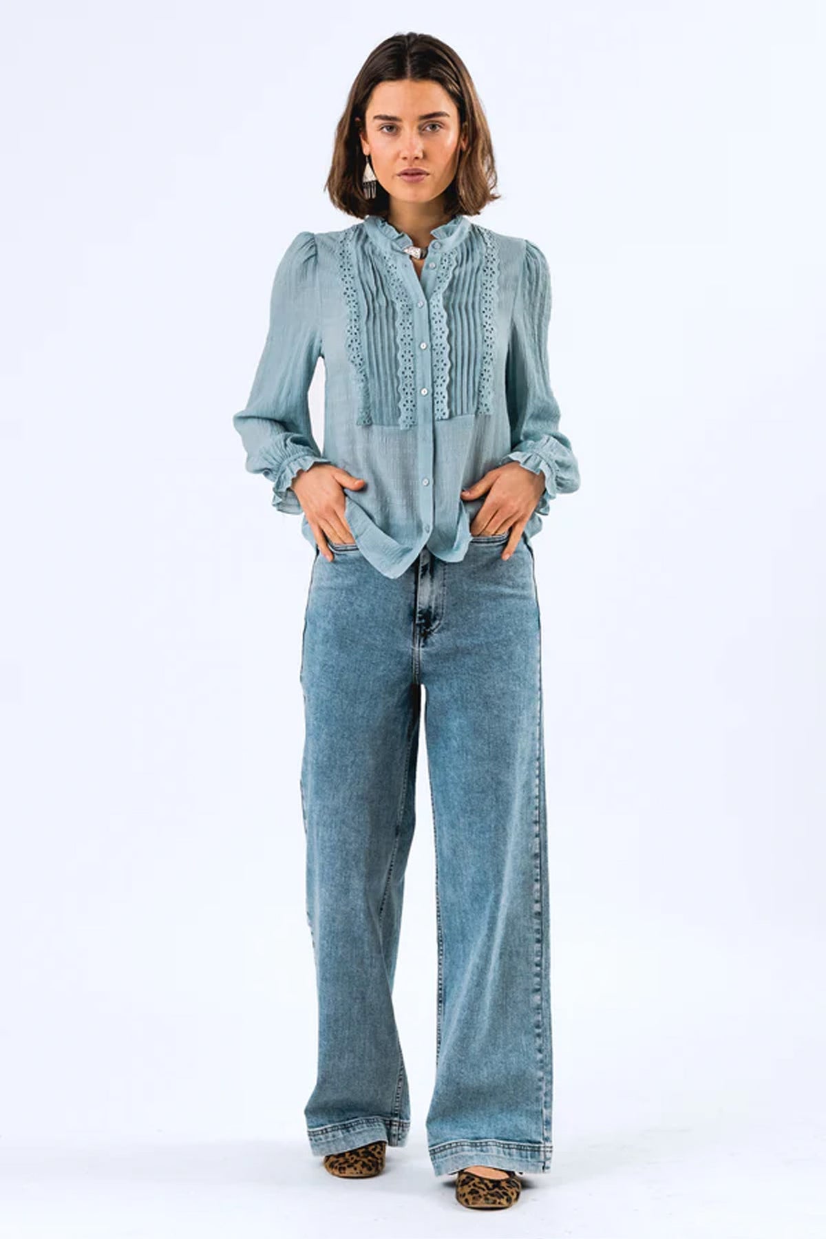 ArielLL Skjorta LS 29 Dusty Blue